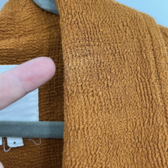 Anthropologie Corinthia oversized camel 0318 brown blaze coat jacket textured - Picture 13 of 14